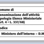 registrazione delle attrazioni, codice identificativo, targhetta